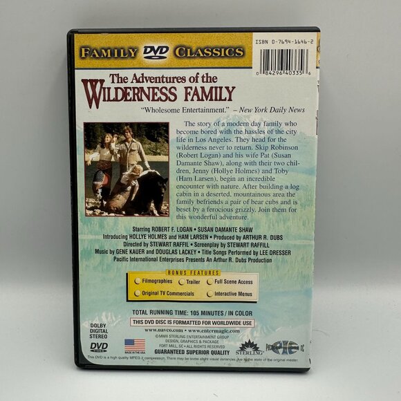 The Adventures Of The Wilderness Family DVD 1975 Robert Logan Family Classics - Picture 2 of 3